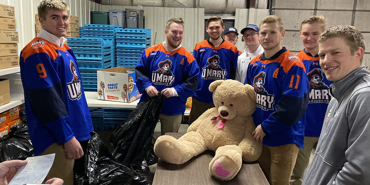 Marauders Hockey Team Helps Bring Joy to Children Across Bismarck